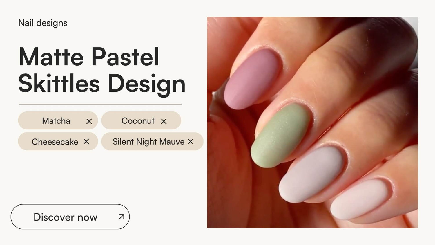 Matte Pastel Skittles Design