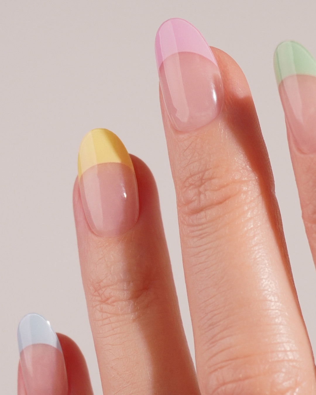 Pastel French Gel Strips