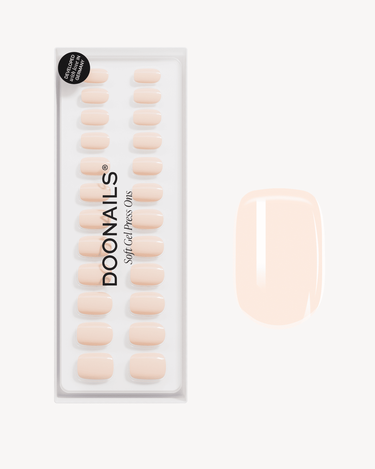 Cheesecake Extra Short Square Soft Gel Press Ons