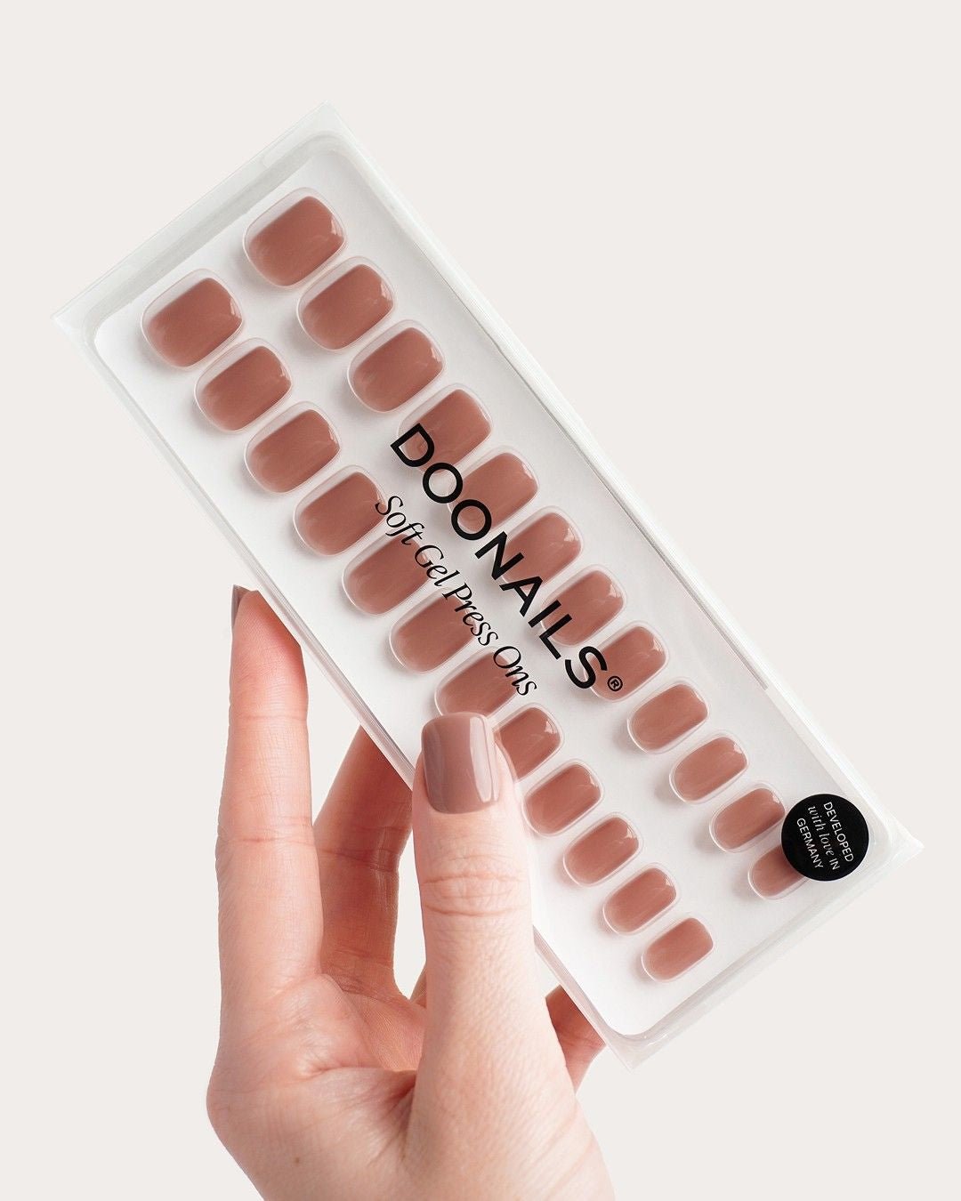 Espresso Extra Short Square Soft Gel Press Ons