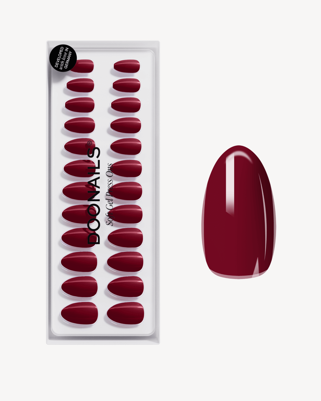 Love Paris Short Almond Soft Gel Press Ons - US Doonails