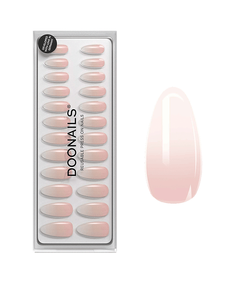 Babyboomer Medium Almond Soft Gel Press Ons