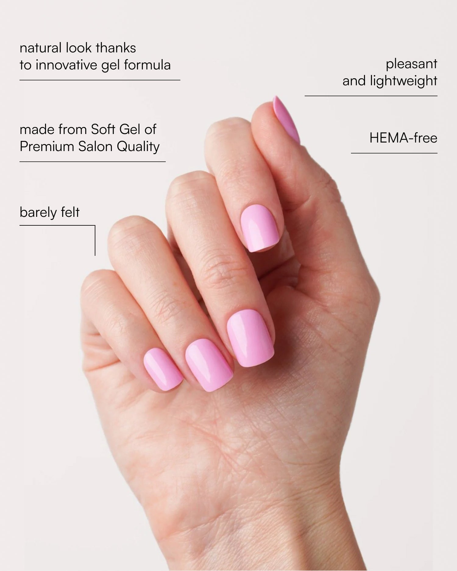 Barbie Girl Extra Short Square Soft Gel Press Ons