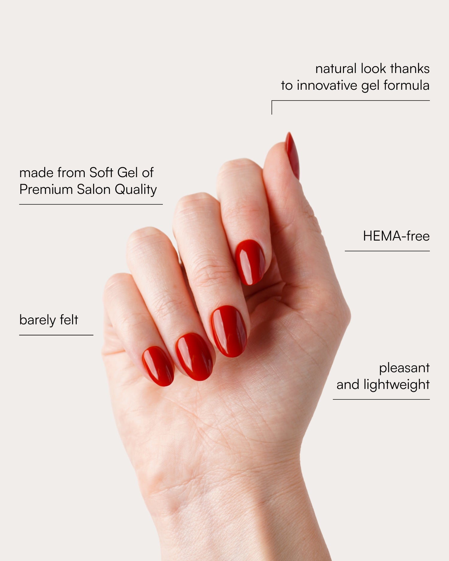 Mon Cheri Short Round Soft Gel Press Ons