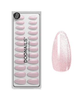 Rose Cateye Medium Almond Soft Gel Press Ons