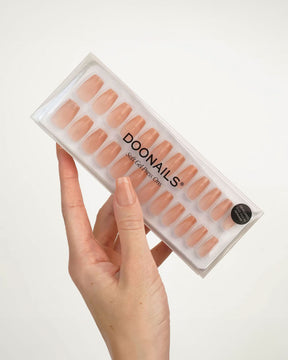 Rosegold Cateye French Short Coffin Soft Gel Press Ons