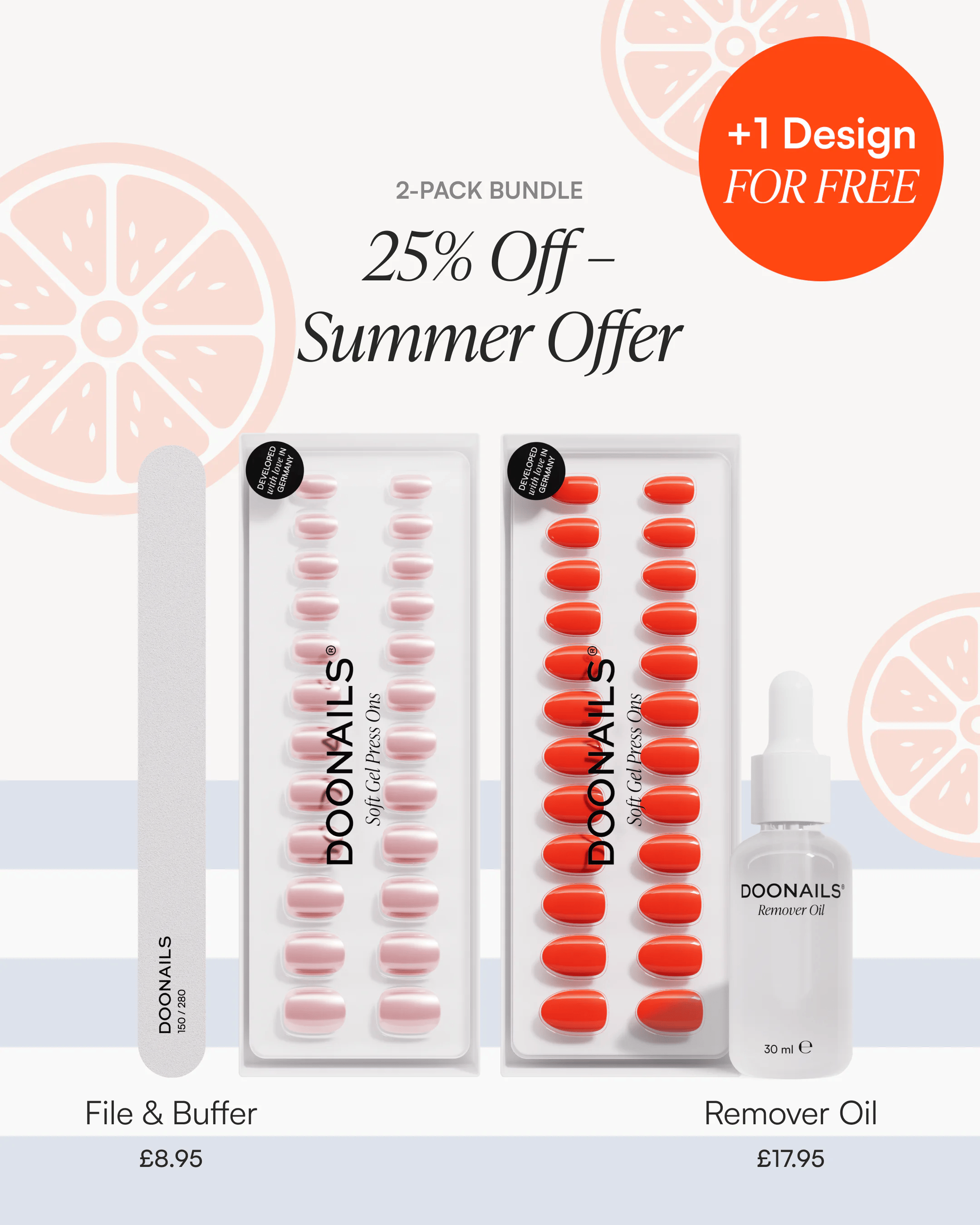 Summer Starter Set – Soft Gel Press Ons