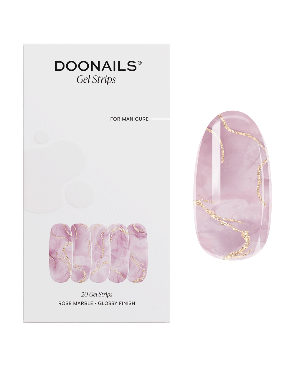 Rose Marble Gel Strips