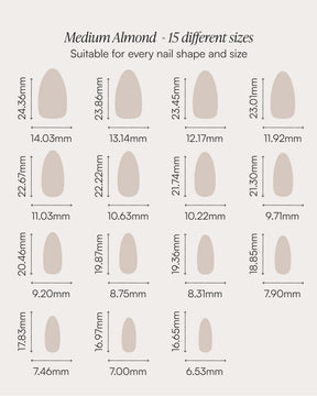 Toffee Medium Almond Soft Gel Press Ons