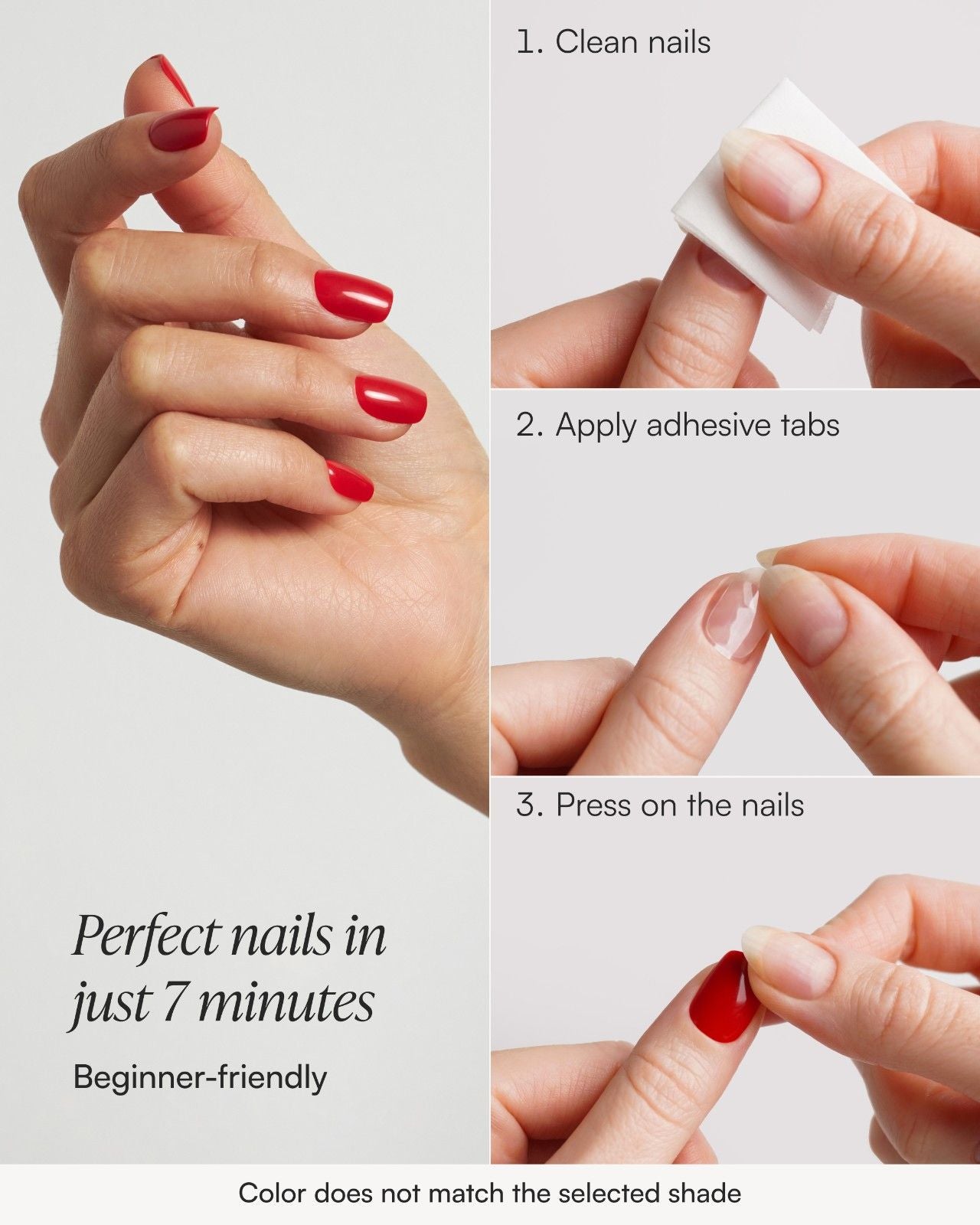 On Fire Short Round Soft Gel Press Ons