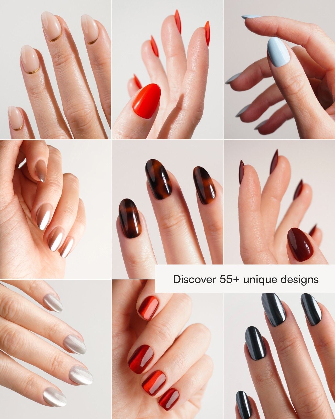 Love Paris Medium Almond Soft Gel Press Ons