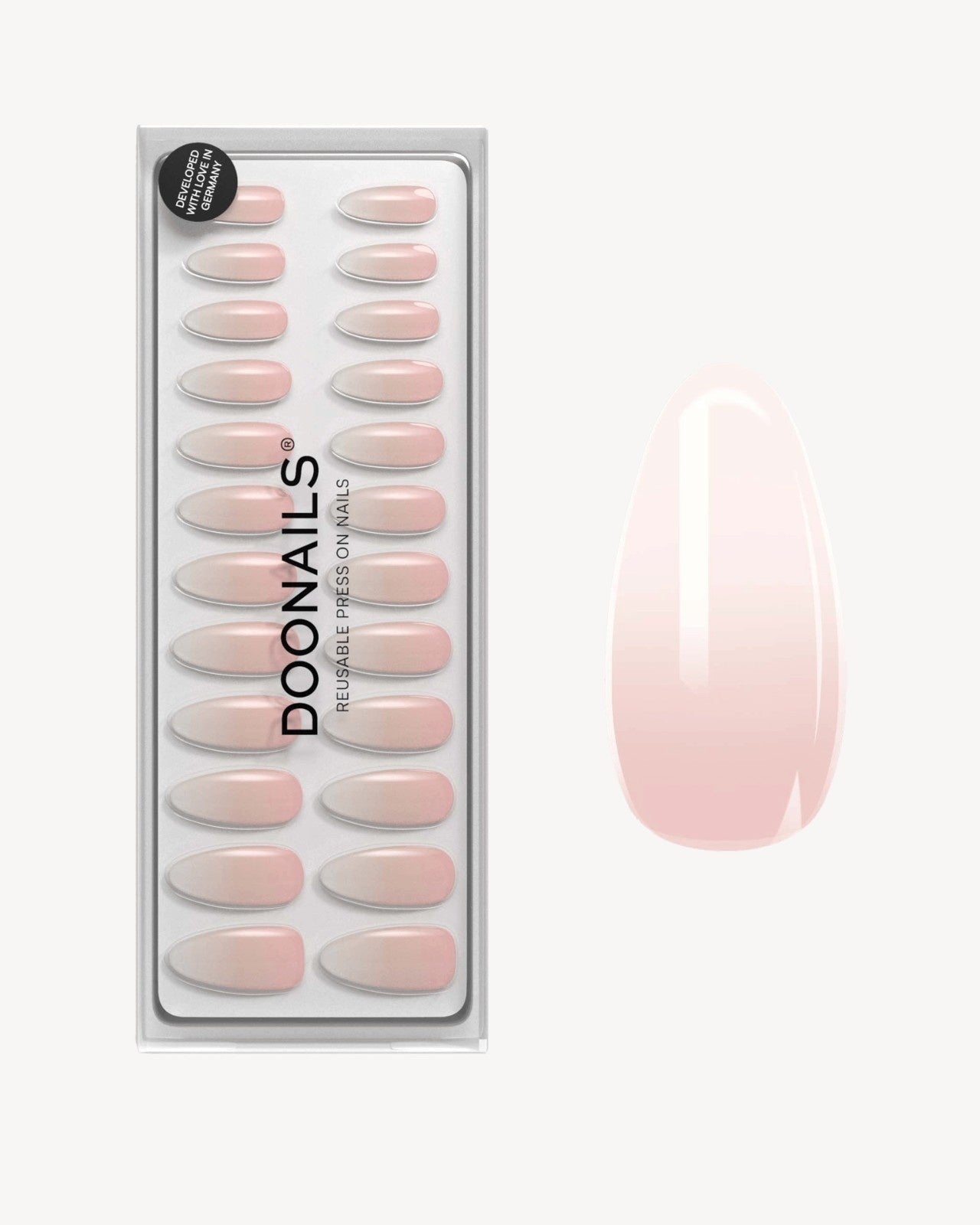 Babyboomer Medium Almond Soft Gel Press Ons - Doonails US