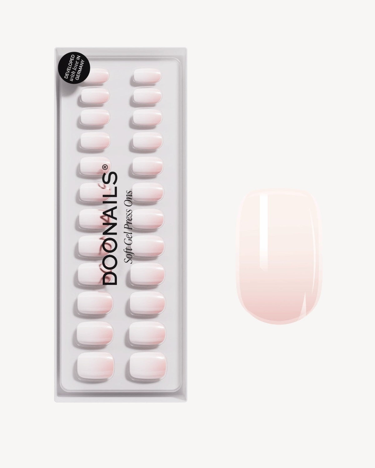 Babyboomer Short Square Soft Gel Press Ons - Doonails US