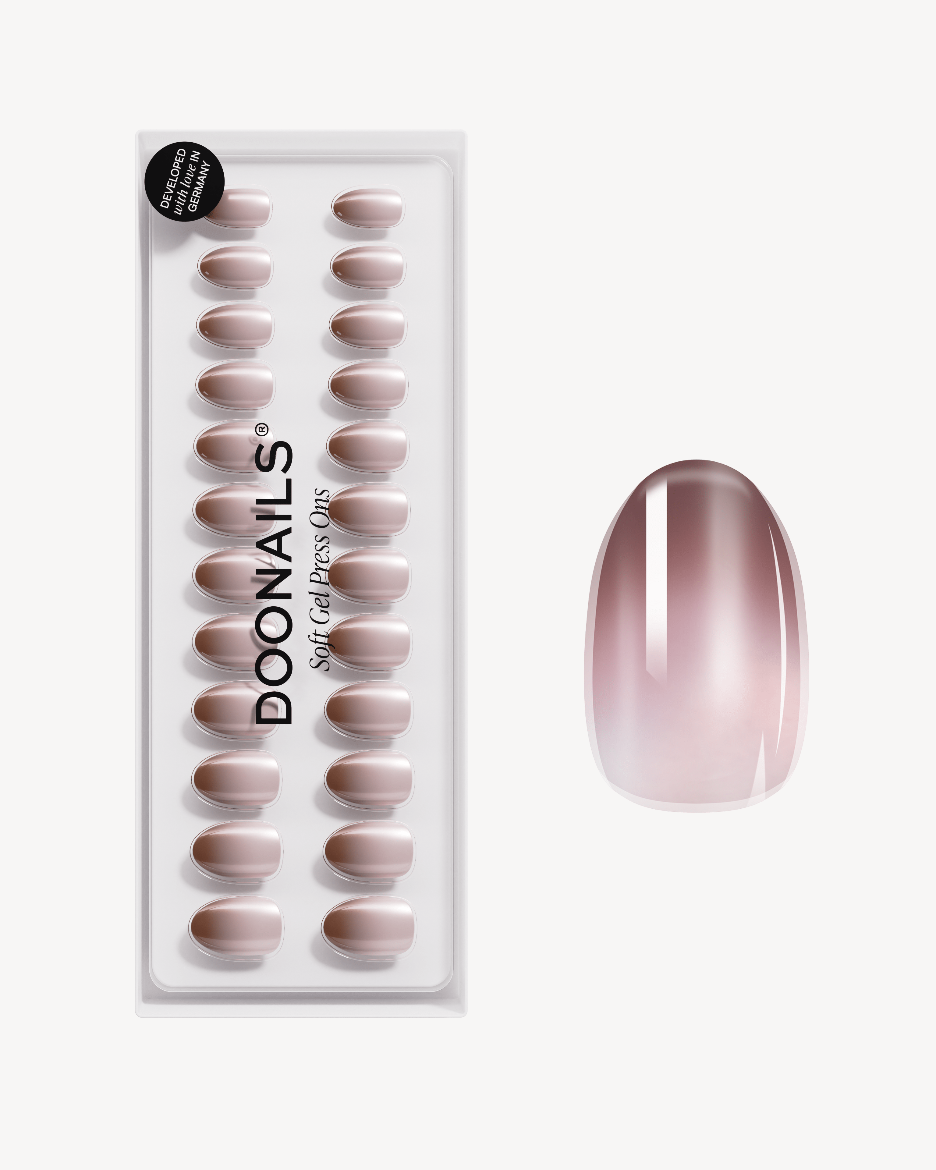 Brownie Short Round Soft Gel Press Ons - Doonails US