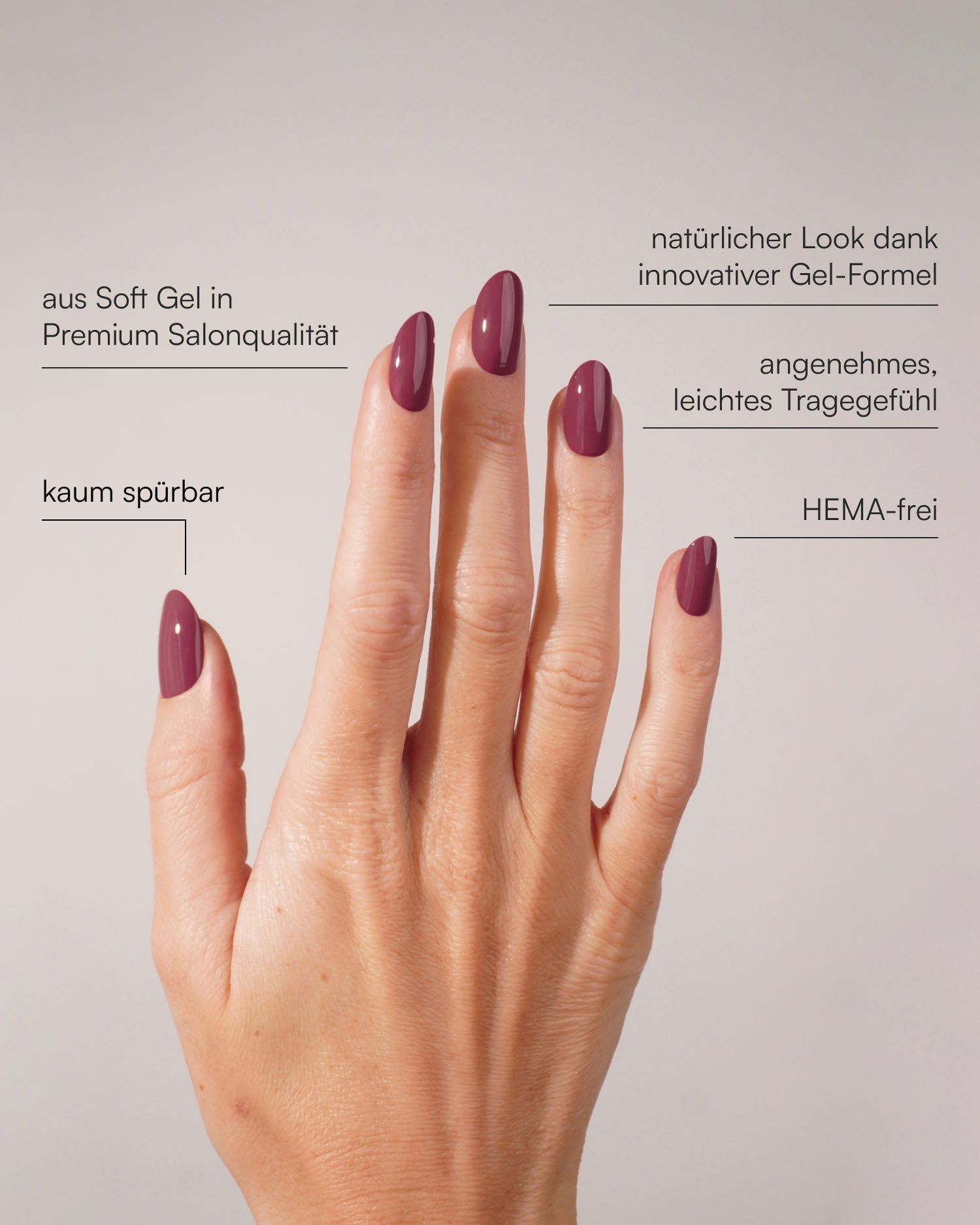 Bubblegum Medium Round Soft Gel Press Ons - Doonails US