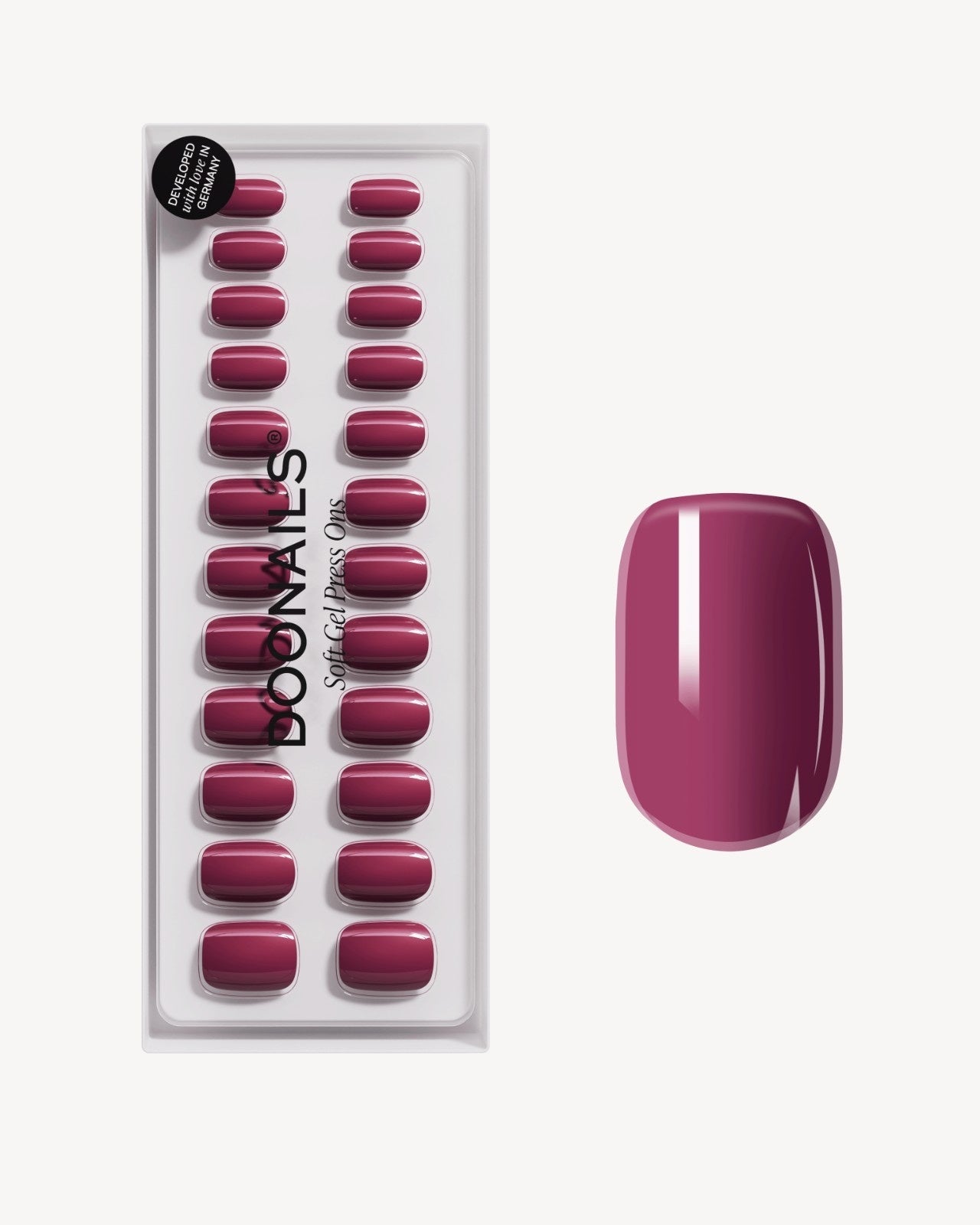 Bubblegum Short Square Soft Gel Press Ons - Doonails US