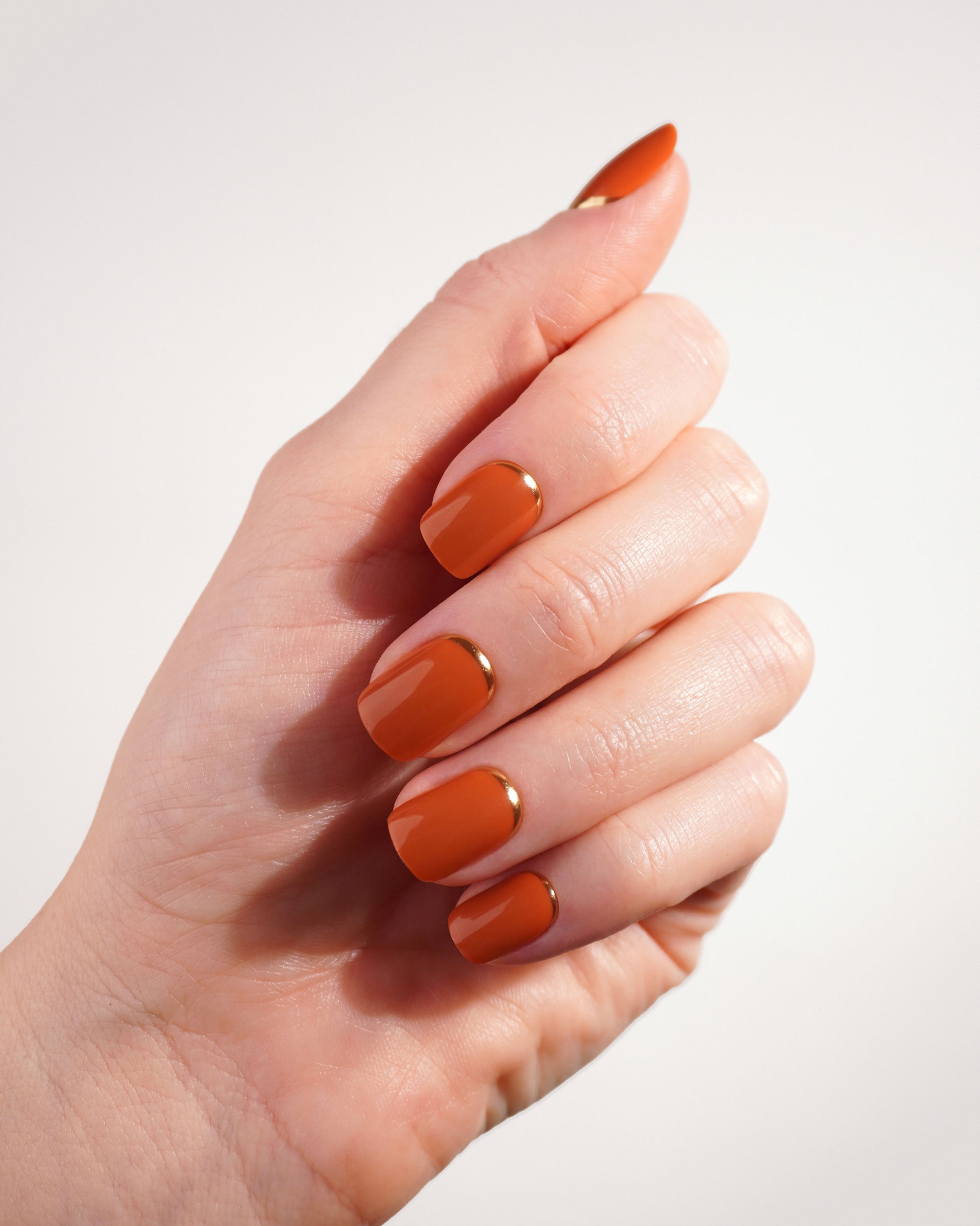 Cinnamon Extra Short Square Soft Gel Press Ons - Doonails US