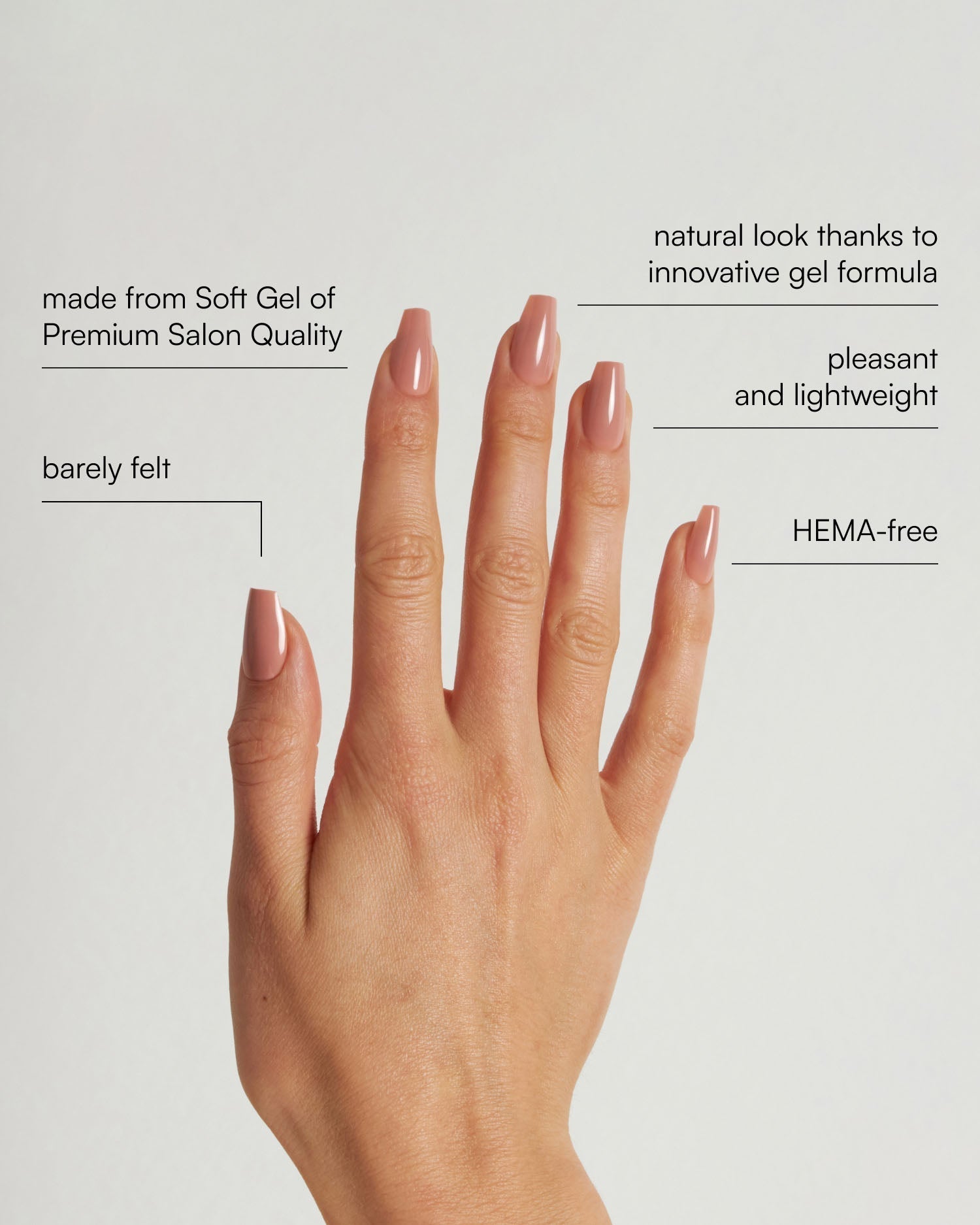 Espresso Short Coffin Soft Gel Press Ons - Doonails US