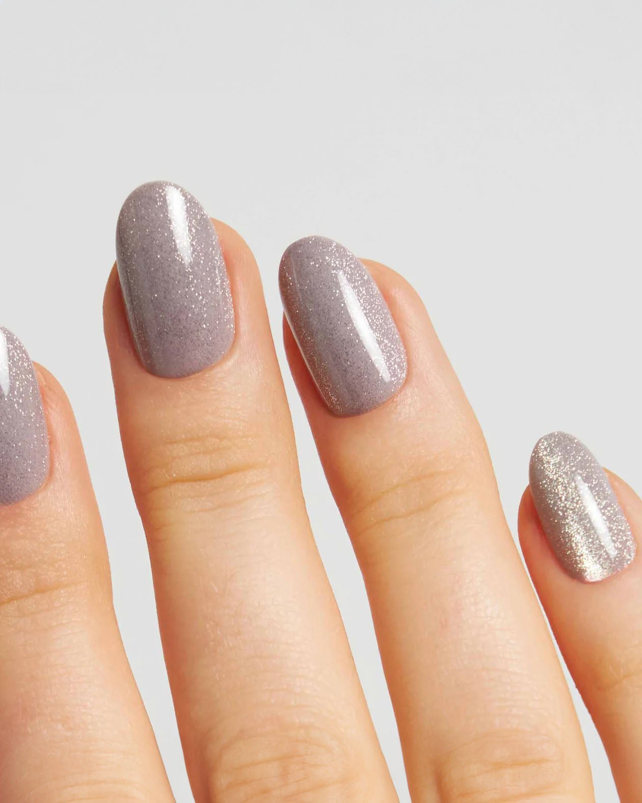 Grey Cateye Medium Round Soft Gel Press Ons - Doonails US