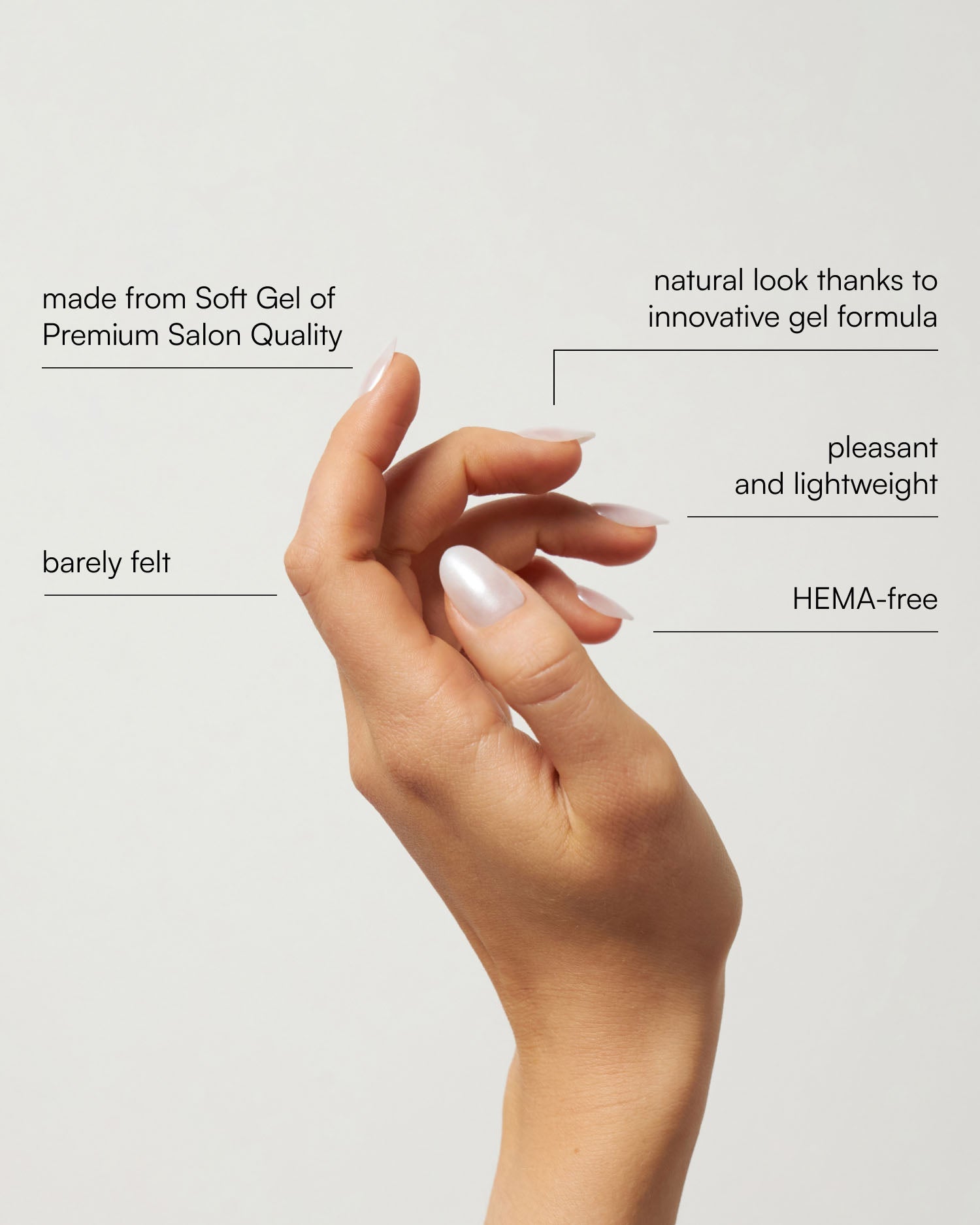 Milkshake Medium Round Soft Gel Press Ons - Doonails US