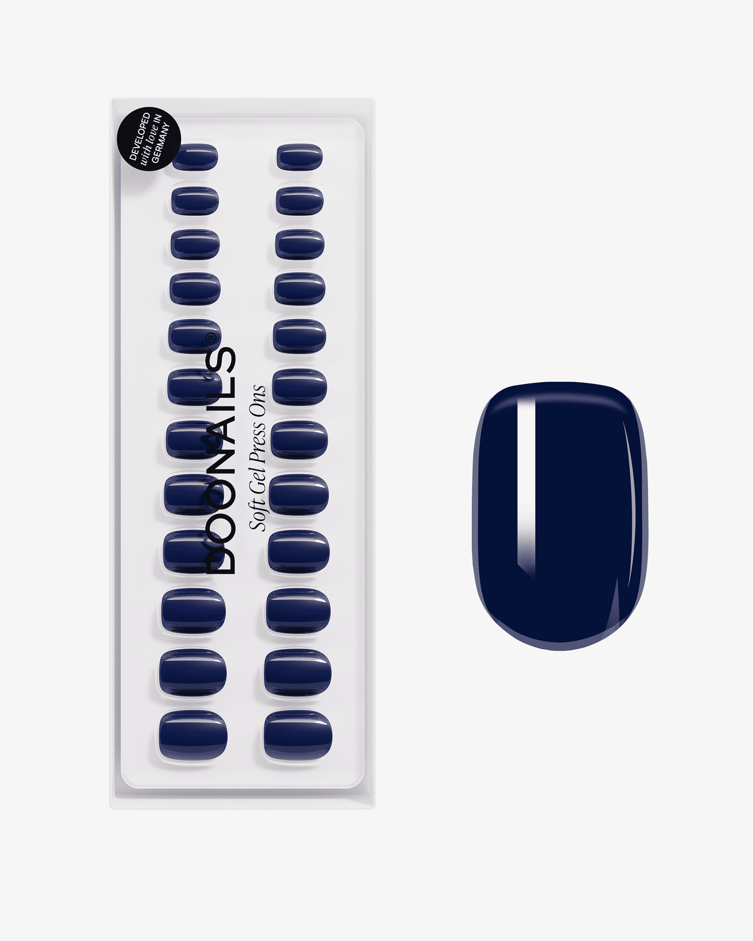 Ocean Extra Short Square Soft Gel Press Ons - Doonails US