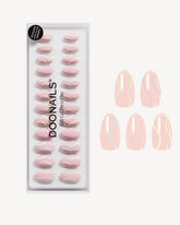 Pastel Swirl Short Almond Soft Gel Press Ons - Doonails US