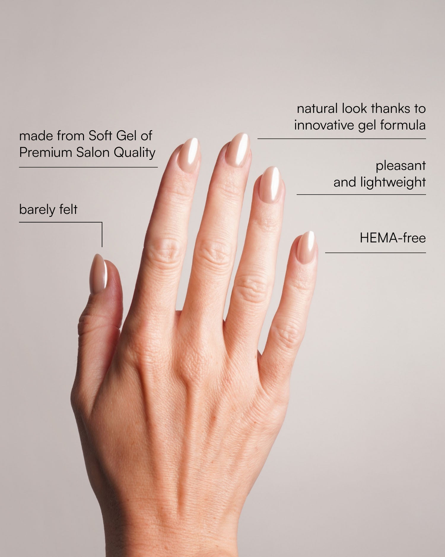 Prosecco Short Round Soft Gel Press Ons - Doonails US