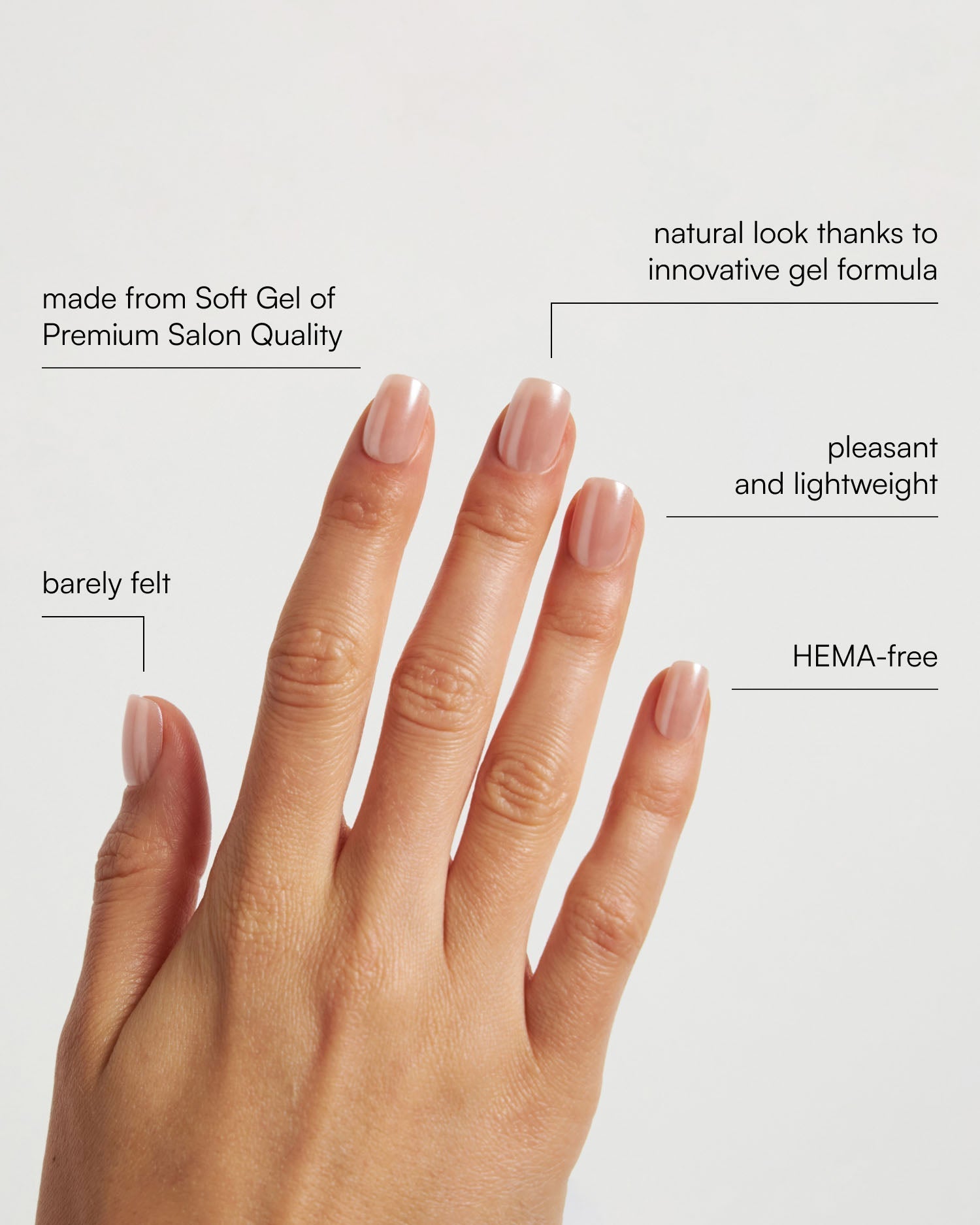 Prosecco Short Square Soft Gel Press Ons - Doonails US