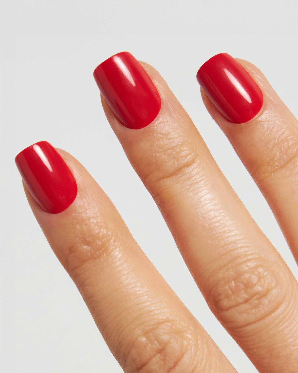 Rose Red Short Square Soft Gel Press Ons - Doonails US