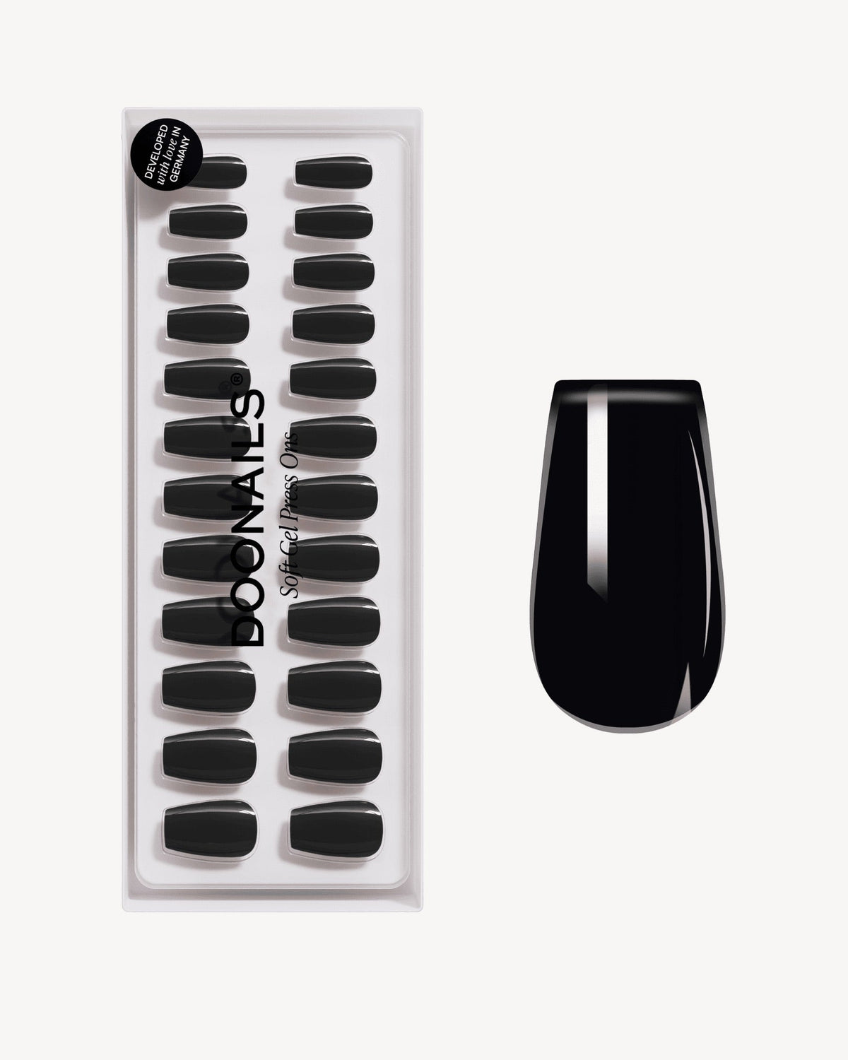 Dark Dream Short Coffin Soft Gel Press Ons