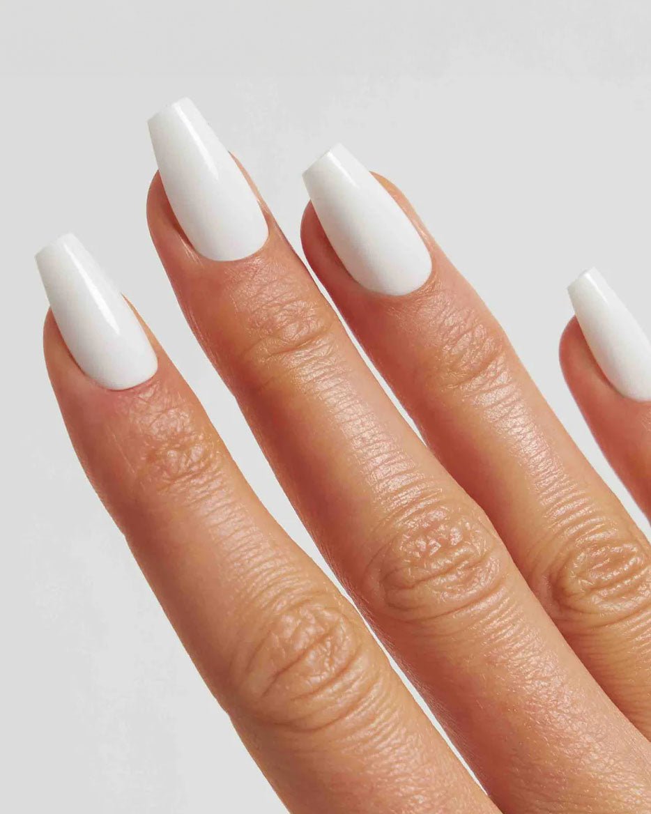 Snow White Short Coffin Soft Gel Press Ons - Doonails US